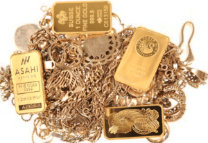 תכשיטי זהב וזהב גולמי